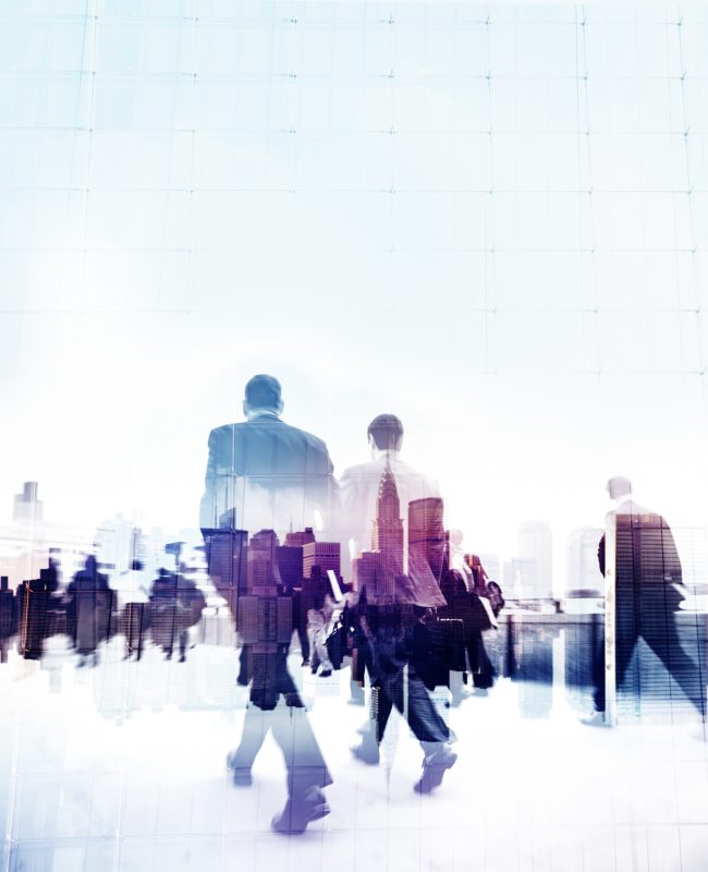 Business People Rush Hour Walking Commuting City Concept